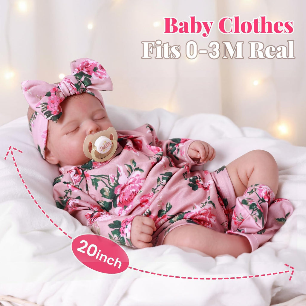 20-Inch Lifelike Reborn Baby Doll Girl K3358