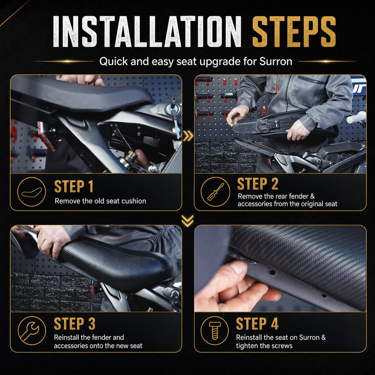 Electric Dirt Bike Seat Cushion C6727