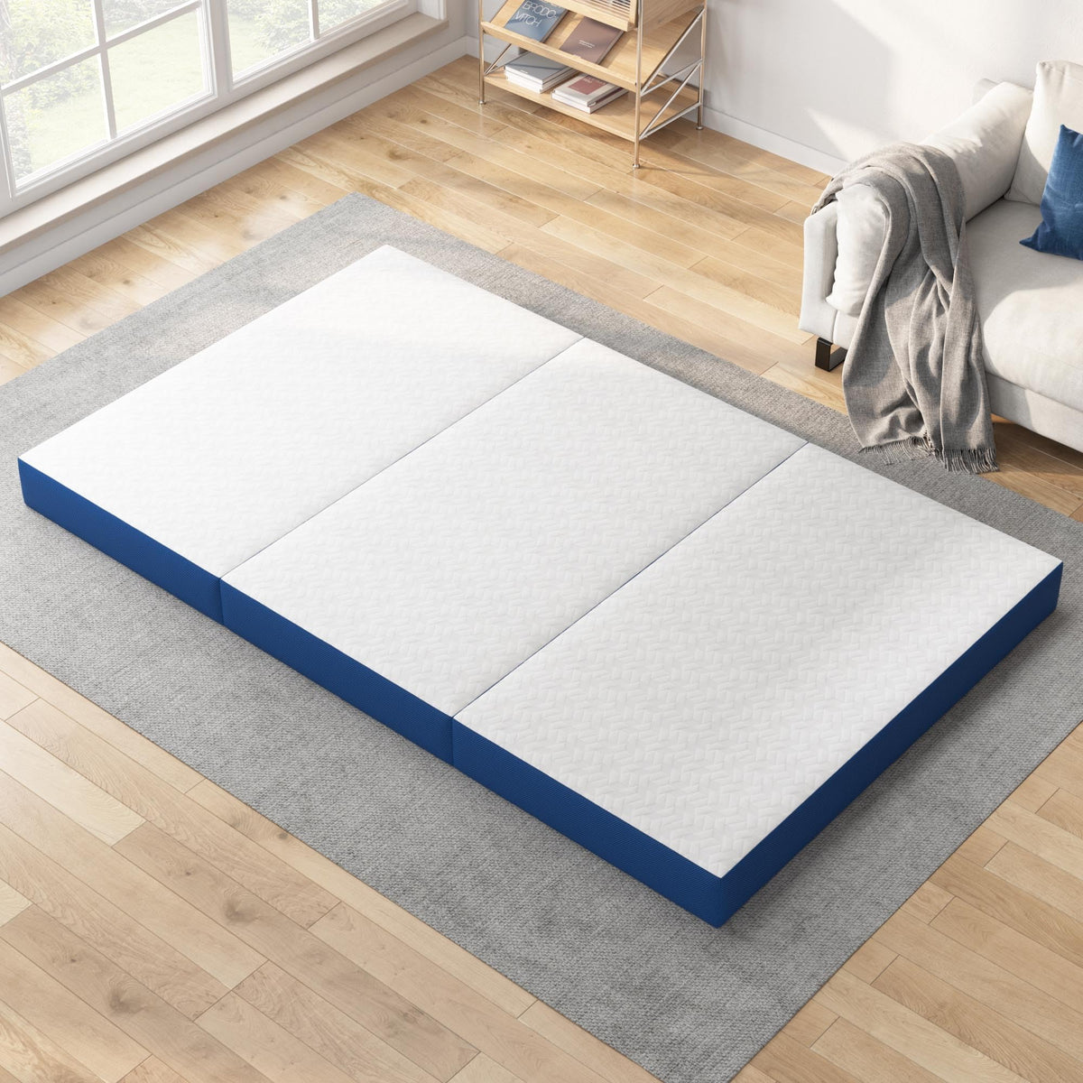 Queen 6 Inch Gel Memory Foam Trifold Mattress U457