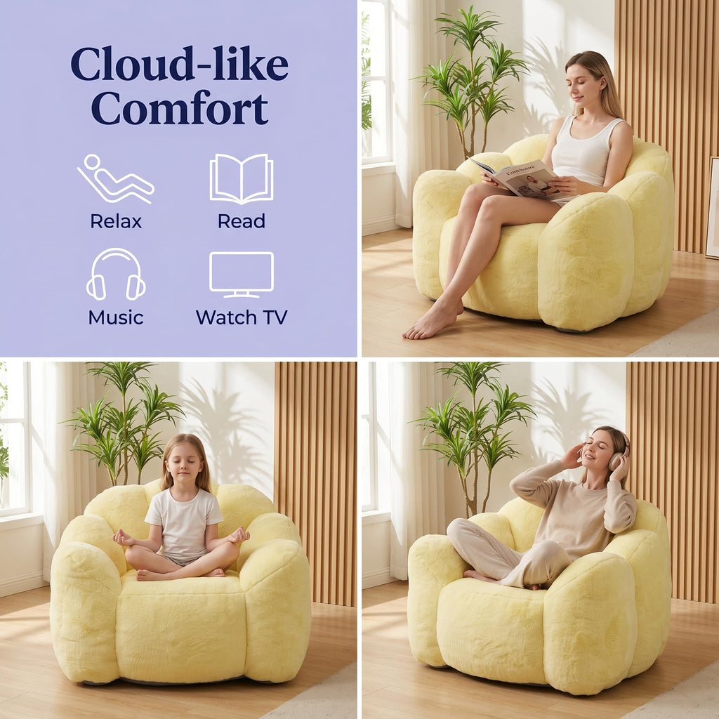 Lotus Bean Bag Chair with Pull Ring X889