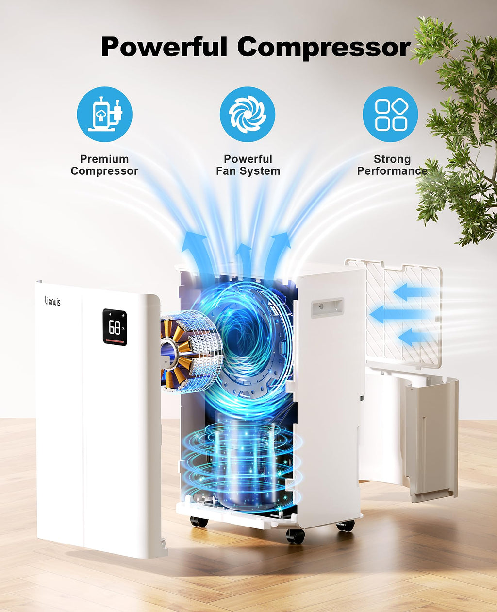 50 Pint Dehumidifier with Continuous Drain R251