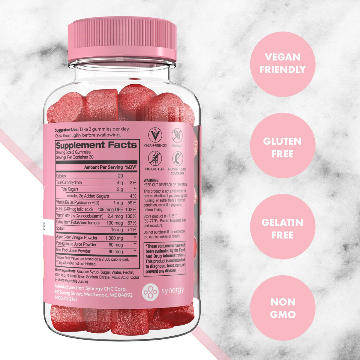 Apple Cider Vinegar Gummies, 60 Count S5485