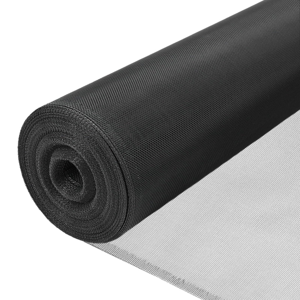 Black Aluminum Screen Mesh Roll 48 in x 100 ft 18 x 16 Mesh U859
