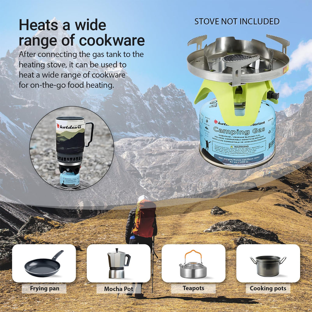 Isobutane Fuel Canister 230 Gram Camping Stove Fuel 8.1oz 4 packs O46045