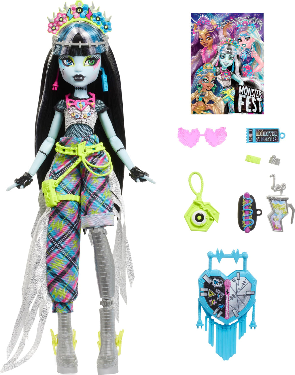 Monster High Doll with Glam Outfit & Festival Themed Accessories R945639