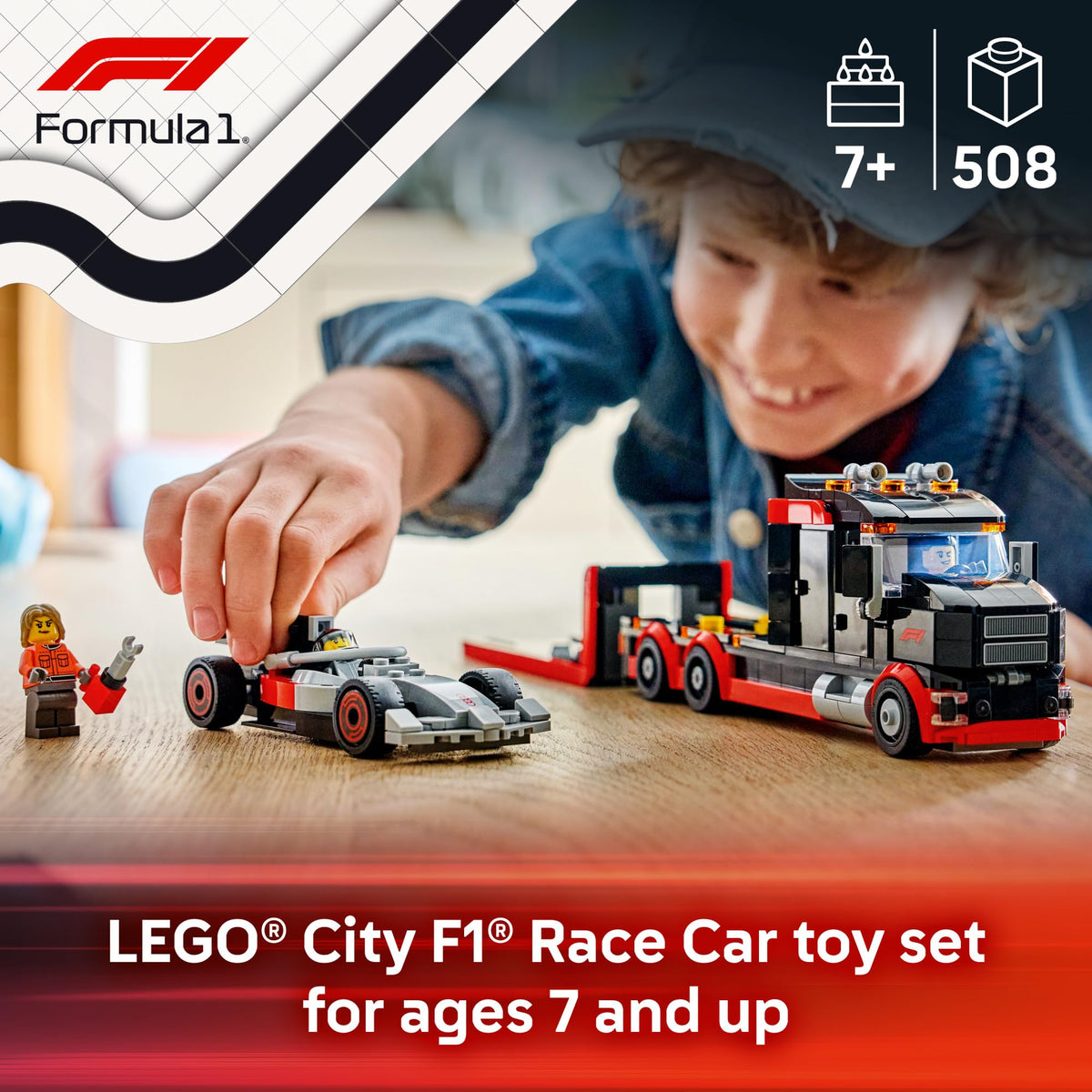 F1 Display Truck with Race Car N882