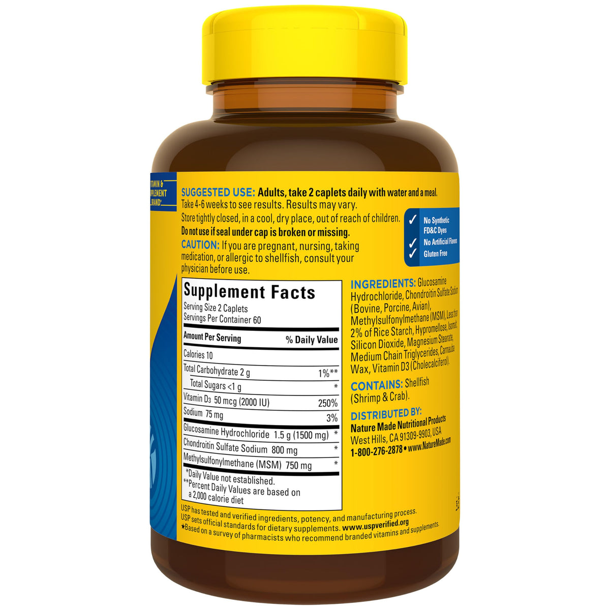 Glucosamine Chondroitin Complex with MSM 120 Caplets Y789