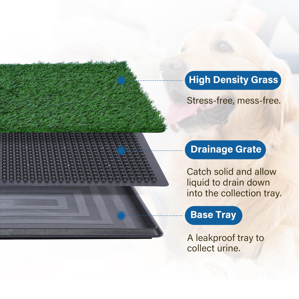Artificial Grass Dog Potty Pad with Tray 20x30 inch R7055