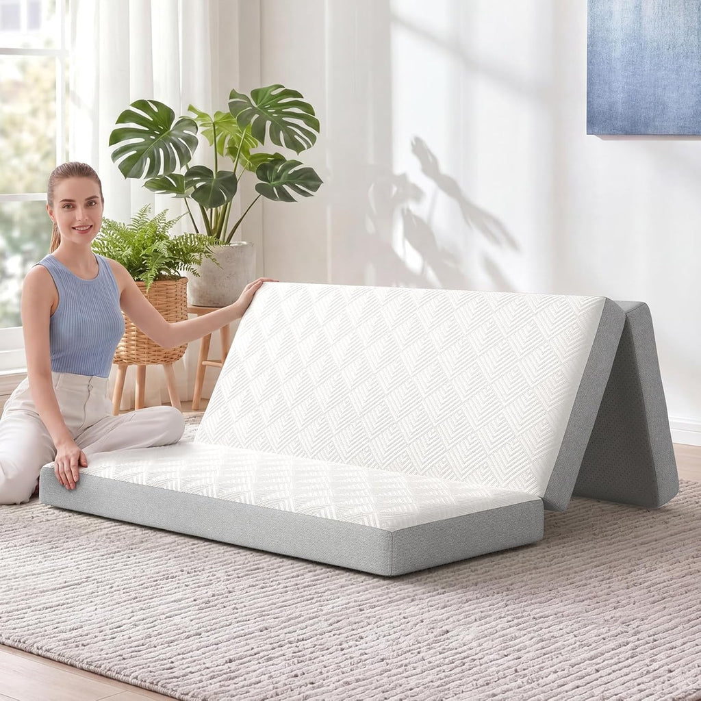 Twin Corner Bed Frame with Mattress and 2 Storage Drawers O511