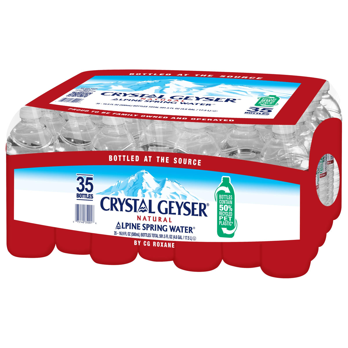 16.9 Fl Oz Pack of 35 Bottled Spring Water X761097