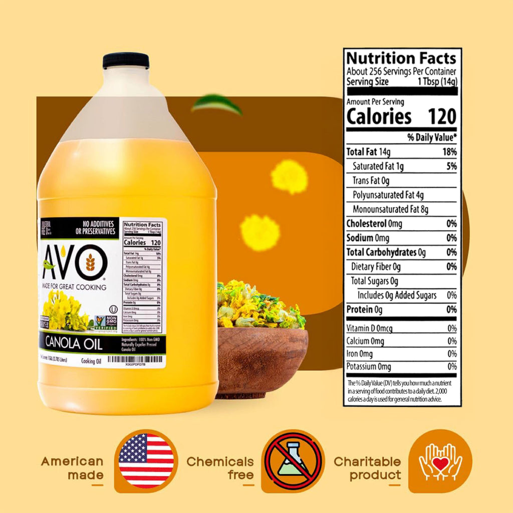 Expeller Pressed Canola Oil, 1 Gallon, Non-GMO H25074