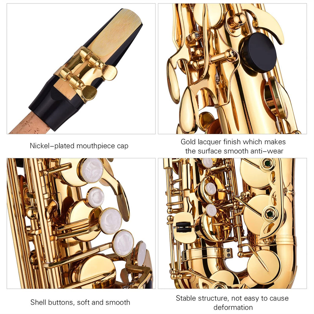 E Flat Alto Saxophone Brass Gold Lacquer C8861