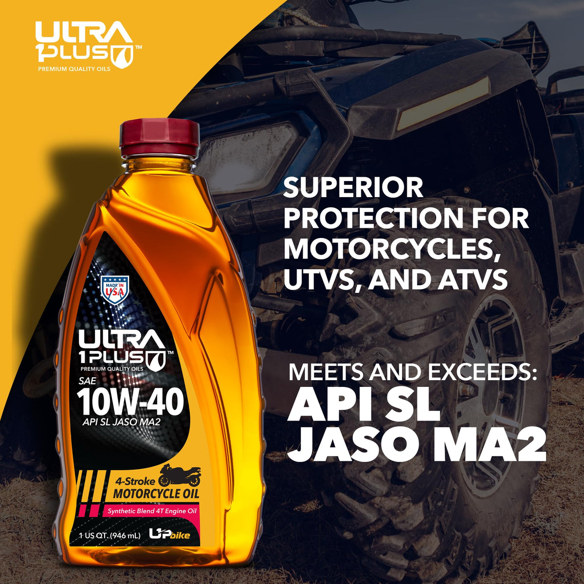 10W-40 Synthetic Blend Motorcycle Oil 1 Gallon G25967