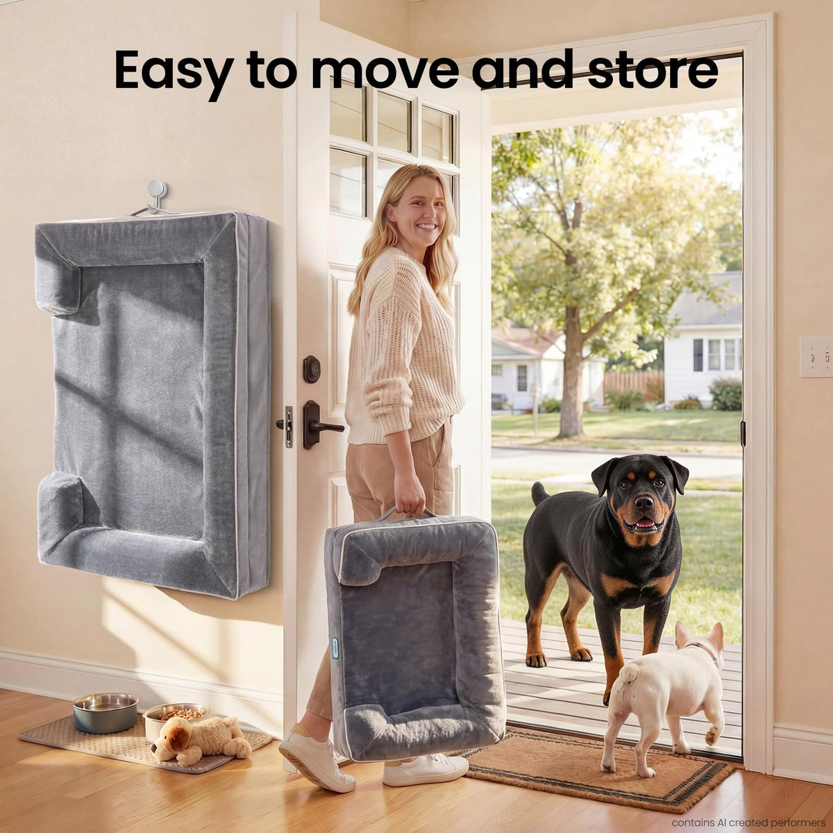 Extra Large Memory Foam Dog Bed T63495