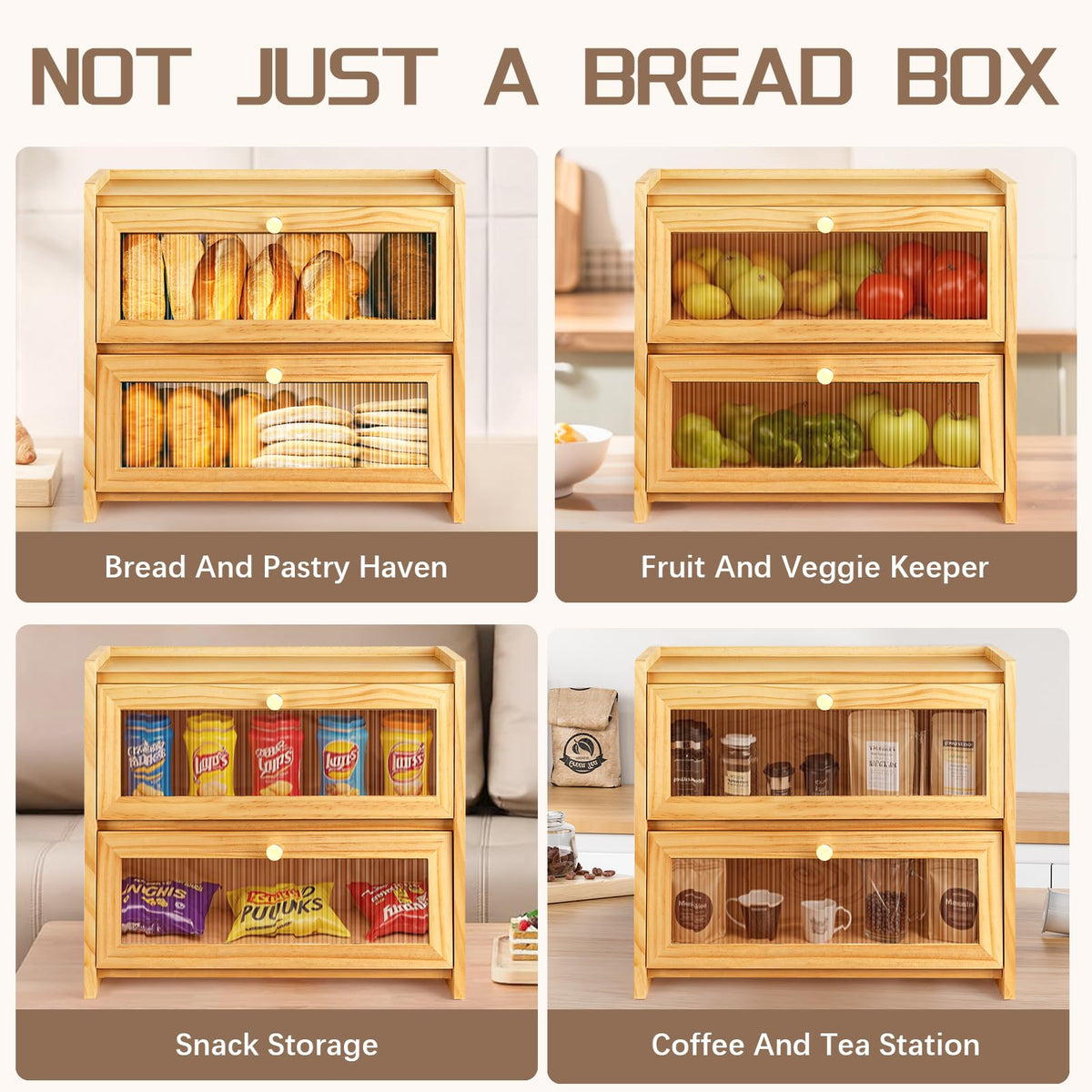 Wooden Bread Box X10114