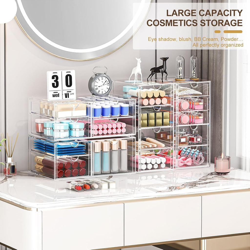 Acrylic 16-Drawer Storage & Makeup Organizer S72927