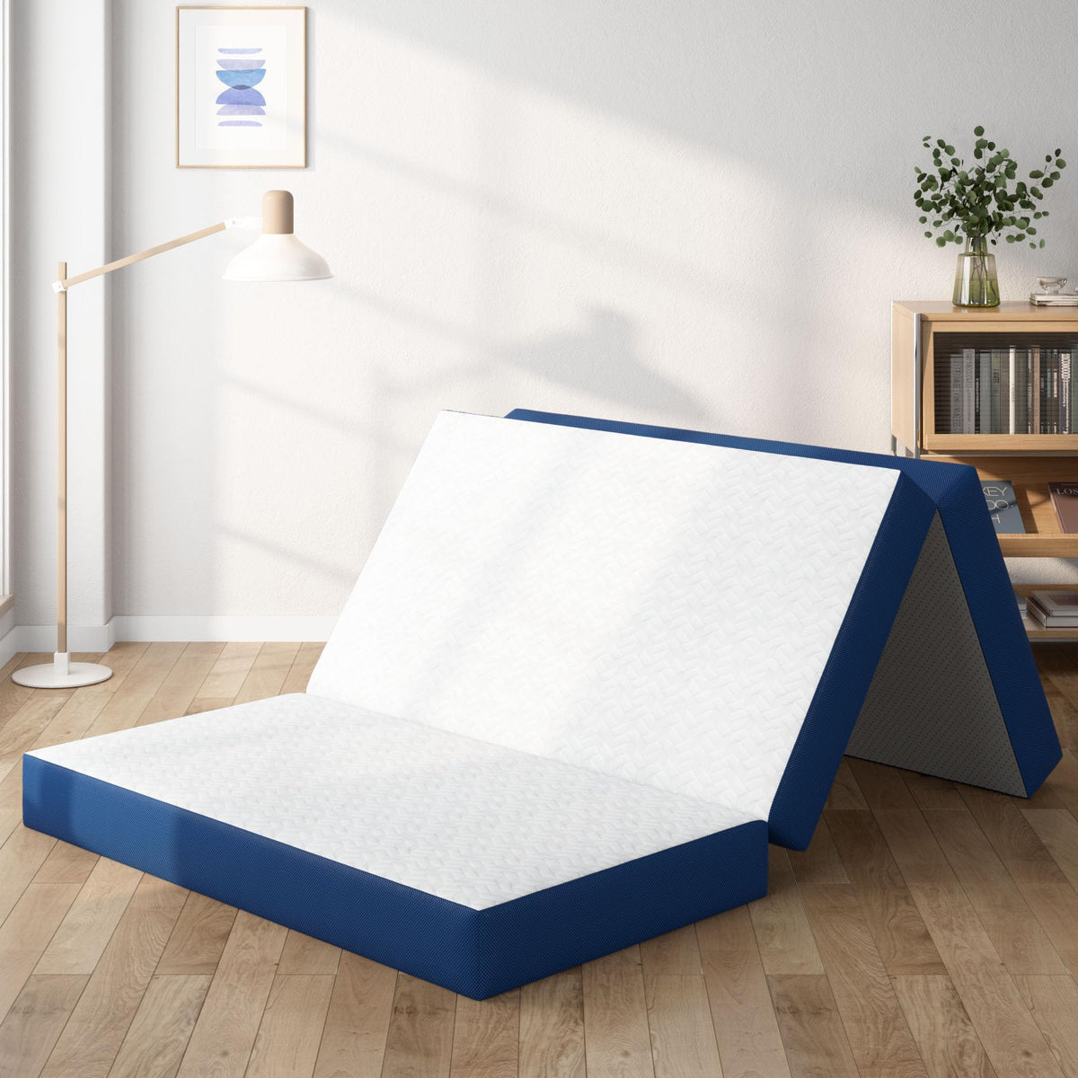 Queen 6 Inch Gel Memory Foam Trifold Mattress U457