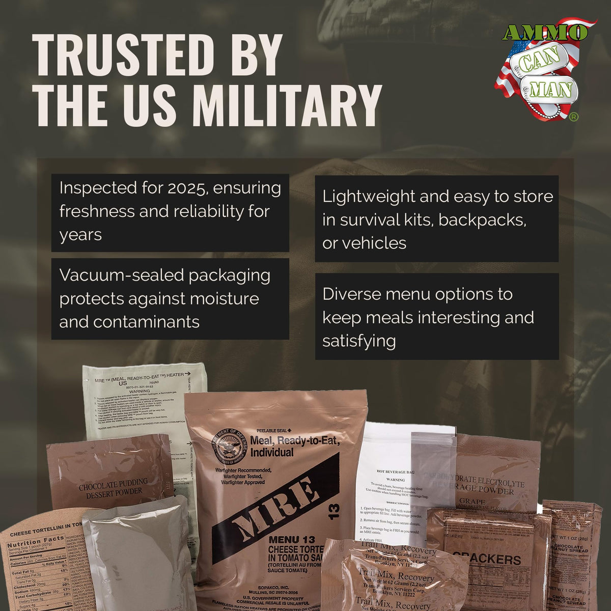 MRE Variety Pack of 12 C34284