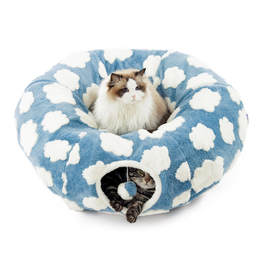 Jacquard Cat Tunnel Bed J978