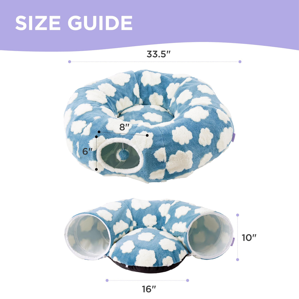 Jacquard Cat Tunnel Bed J978