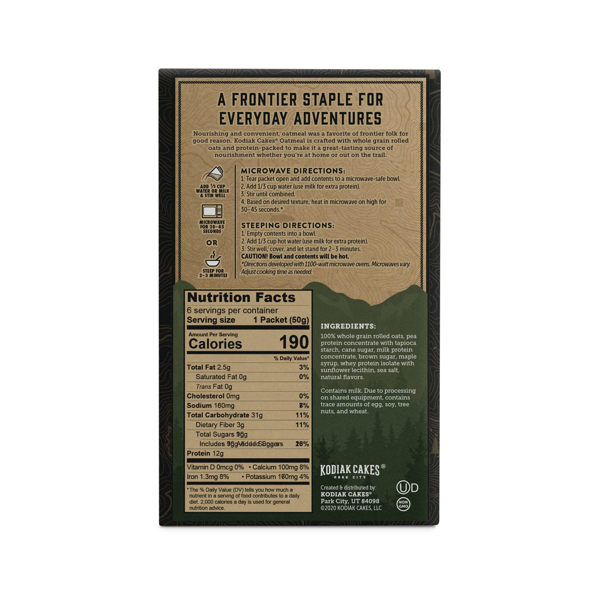 Instant Protein Oatmeal Packets, Maple & Brown Sugar, 6 Packets B62397