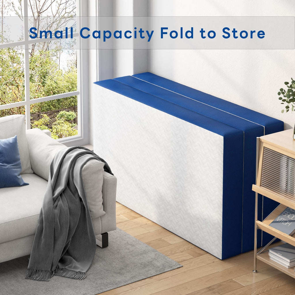 Queen 6 Inch Gel Memory Foam Trifold Mattress U457
