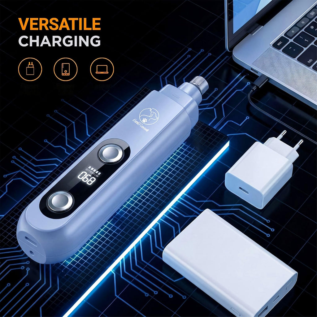 5-Speed Ultra Quiet Dog Nail Grinder with LED Light K566061