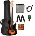3-Color Sunburst Precision Bass with Amplifier, Cable, Gig Bag, Tuner, Strap U8720