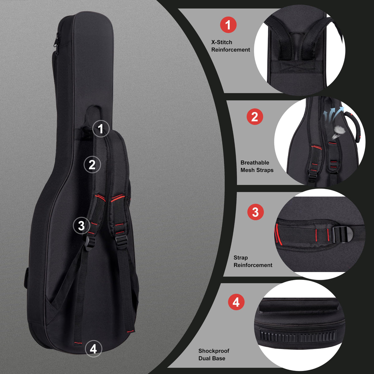 40 Inch Waterproof Electric Guitar Bag O640148