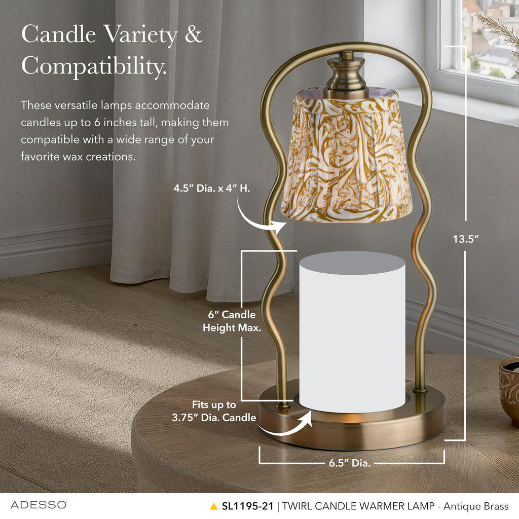 Flameless Candle Warmer Lamp with Adjustable Timer & Dimmable Light Y368728